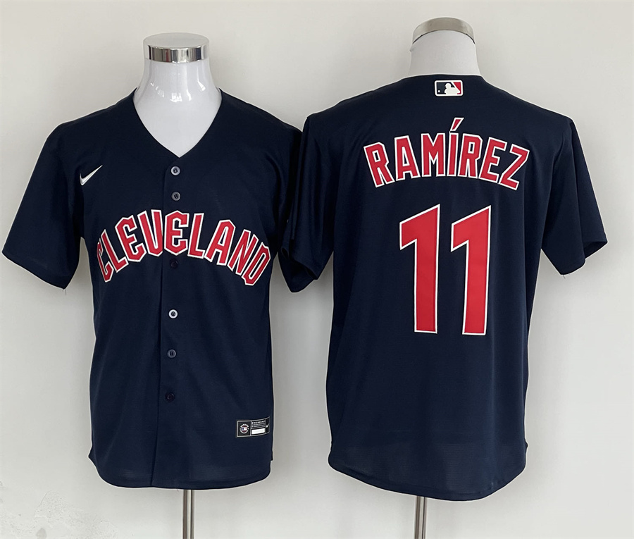 Men's Cleveland Guardians Jose Ramirez Nike Navy Jersey